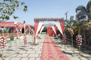best pastel colours wedding decoration entrance